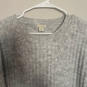 Legendary Whitetails Light Gray Cable Knit Turtleneck Sweater